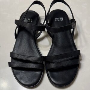 Eileen Fisher Women's Classic Black Sandals